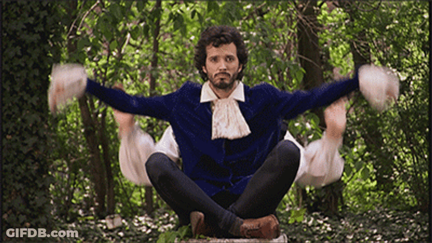Flight Of The Conchords Waving Dance GIF