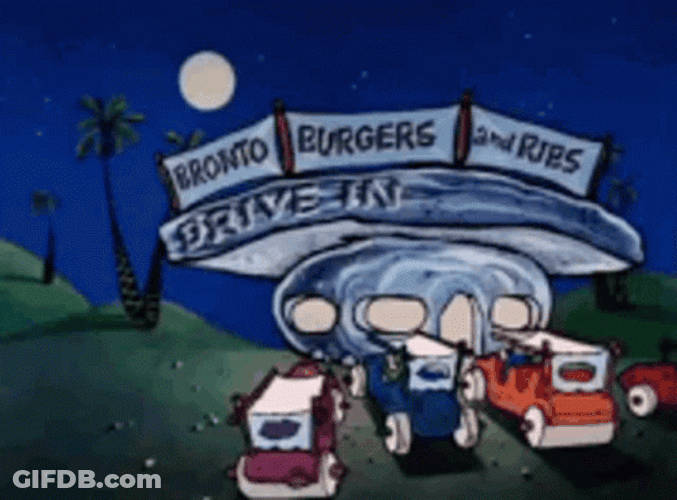 Flintstone Car Funny Cartoon Scene GIF