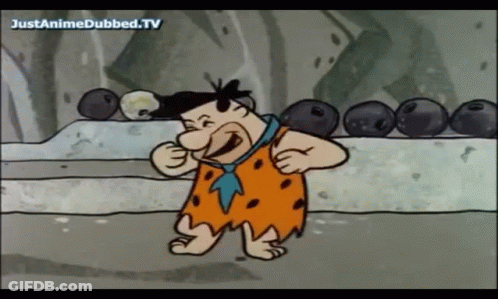 Flintstone Cartoon With Justanimedubbed.tv GIF