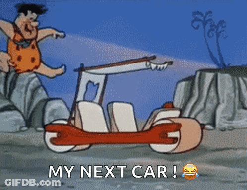 Flintstone Driving Car My Next Car GIF