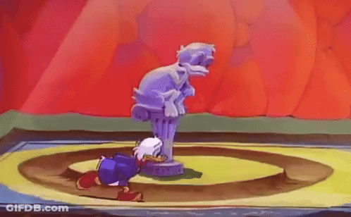 Flintstone Walking In Cave GIF