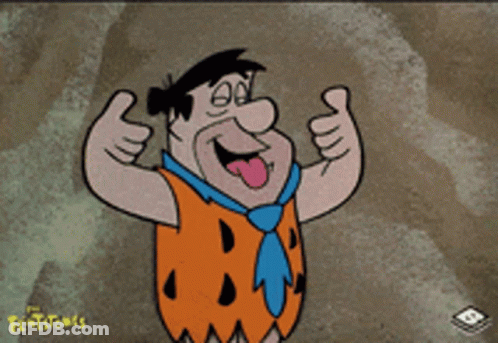 Flintstones Cartoon Character Smiling GIF