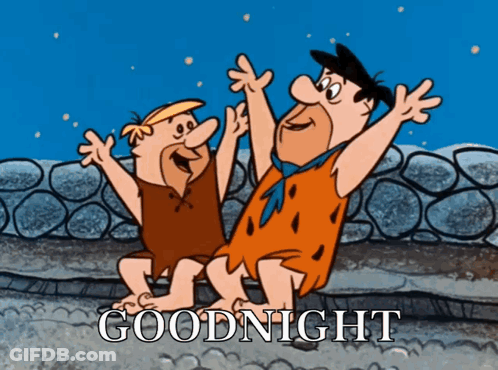 Flintstones Goodnight GIF
