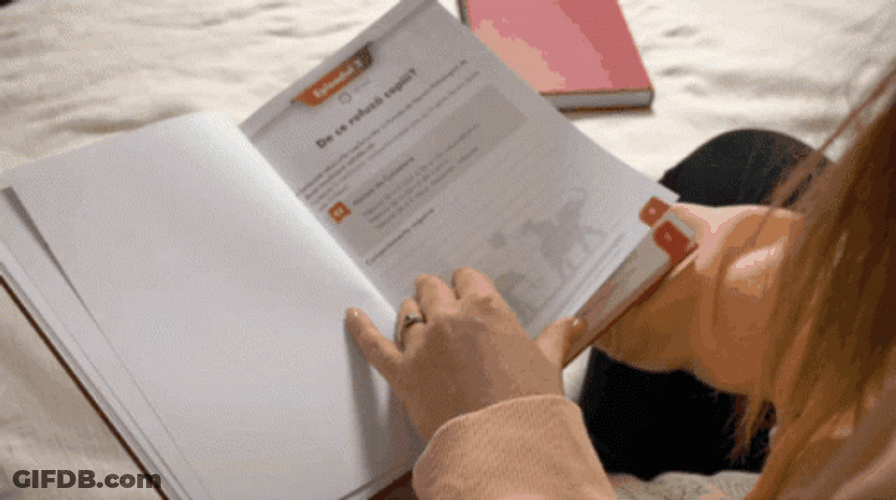 Flip Page Agenda Notebook GIF