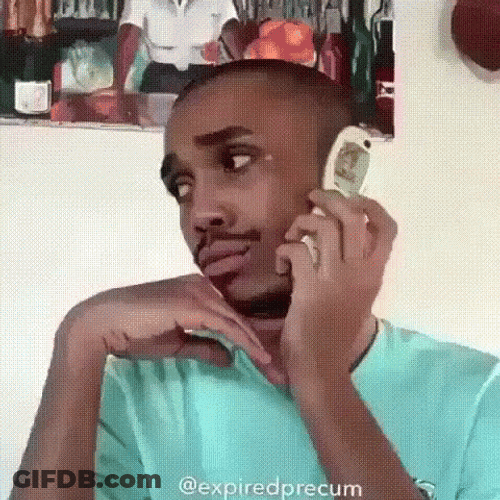Flip Phone Hang Up By Sassy Man GIF