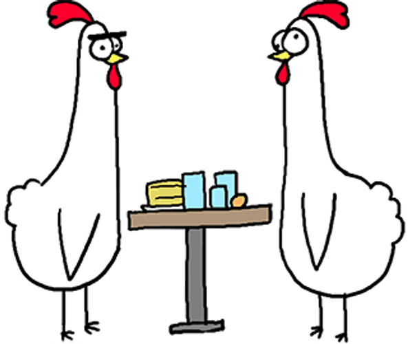 Flip Table Angry Chicken GIF