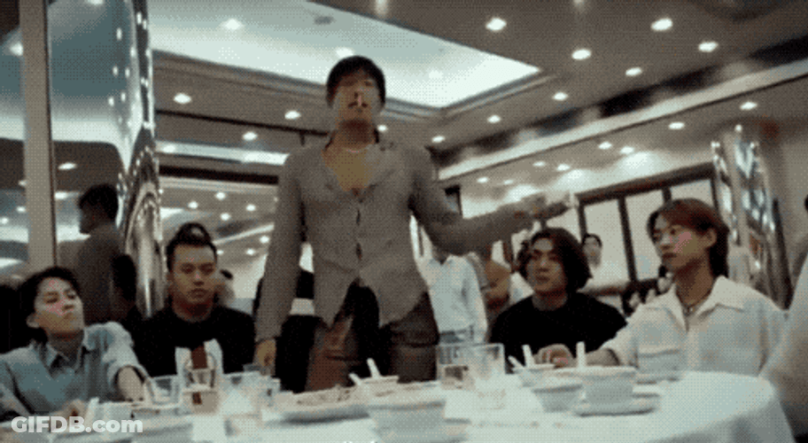 Flip Table Party Chaos GIF