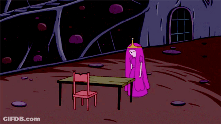 Flip Table Princess Bubblegum GIF