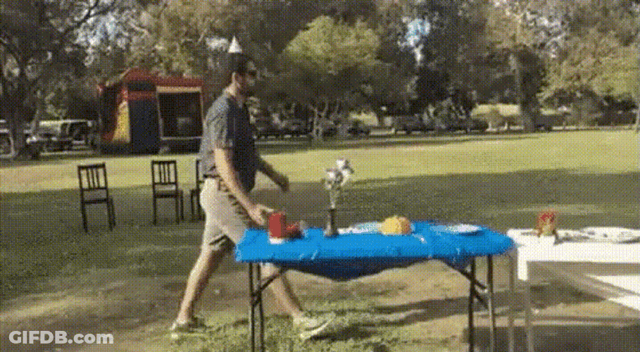 Flip Table Slow Motion GIF