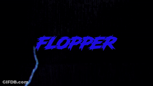Flipper On Blue And White Background GIF