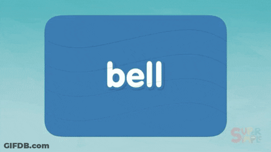 Flipping Ringing Bell Graphics Art GIF