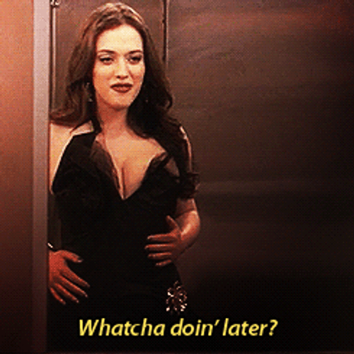 Flirt Woman Asking Watcha Doin Later GIF