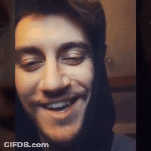 Flirty Biting Lip Vlogger Guy GIF