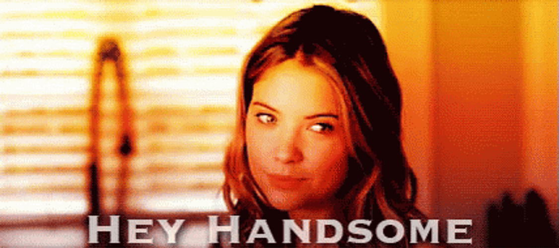 Flirty Girl Hey Handsome GIF