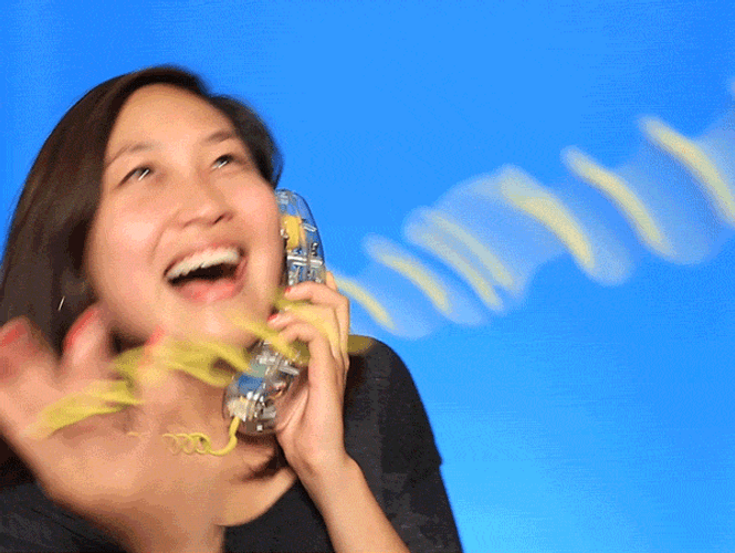 Flirty Girl Phone Chat GIF