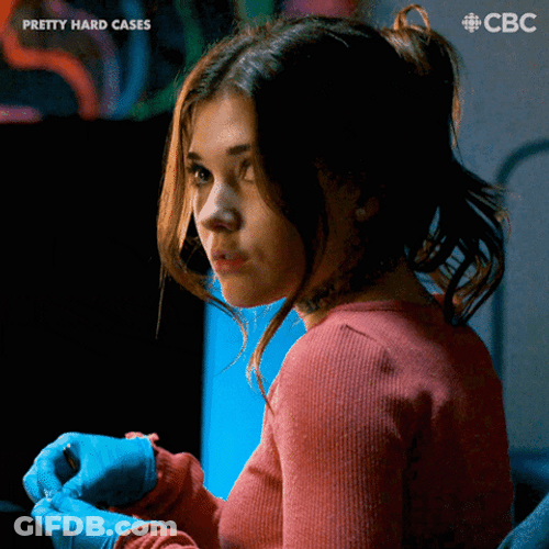 Flirty Girl Winky Face GIF