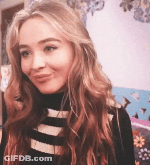 Flirty Sabrina Carpenter Smile GIF