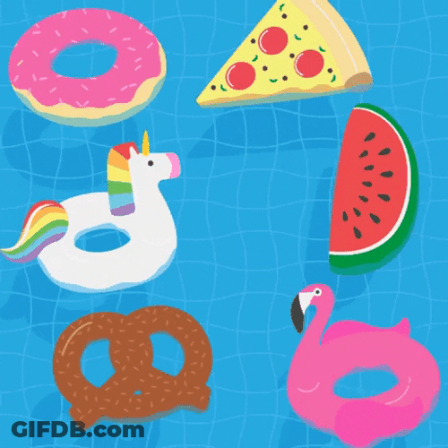 Floaties And Different Food GIF