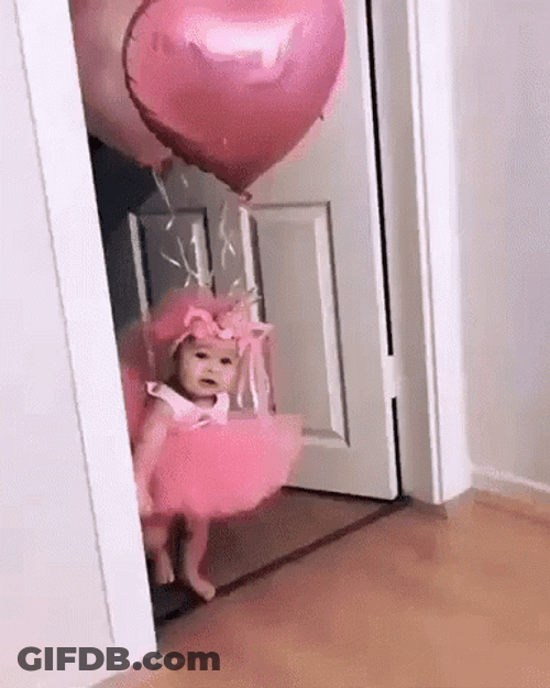 Floating Balloons Baby Shower GIF