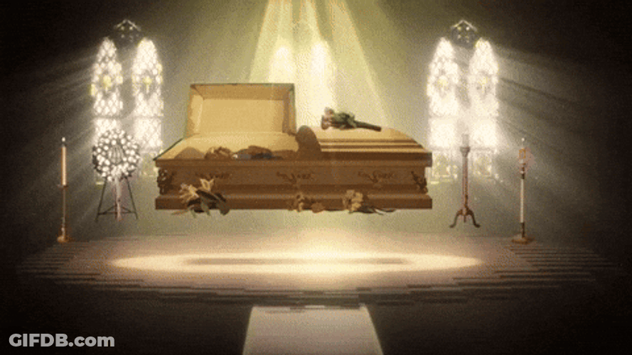 Floating Coffin Back From The Dead Old Lady GIF