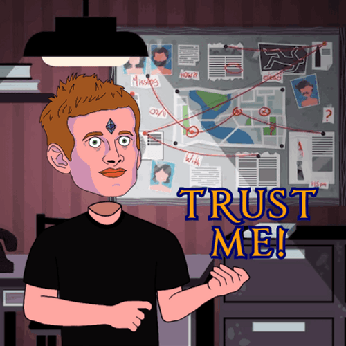 Floating Head Man Conspiracy GIF