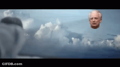 Floating Head Of Man GIF