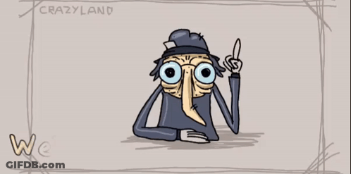 Floating Head Saying Listen Up GIF