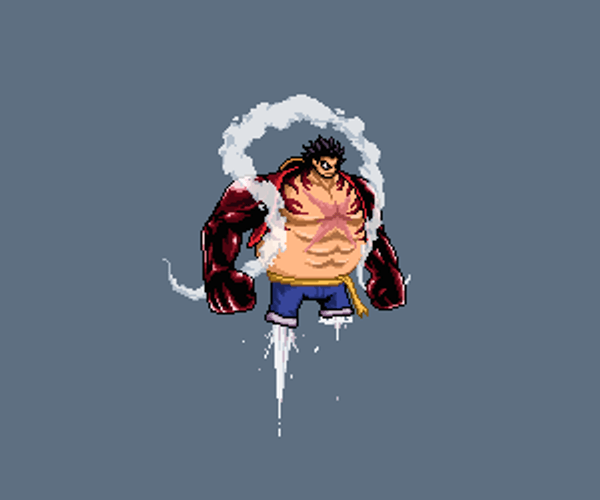 Floating Luffy Gear 4 GIF