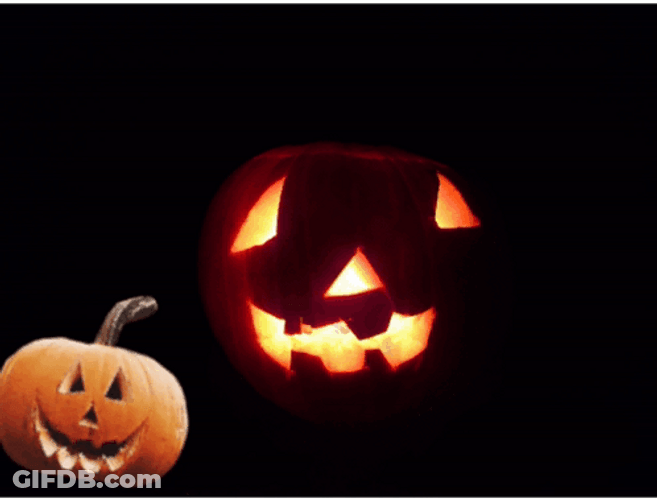 Floating Pumpkin Make You Dance GIF