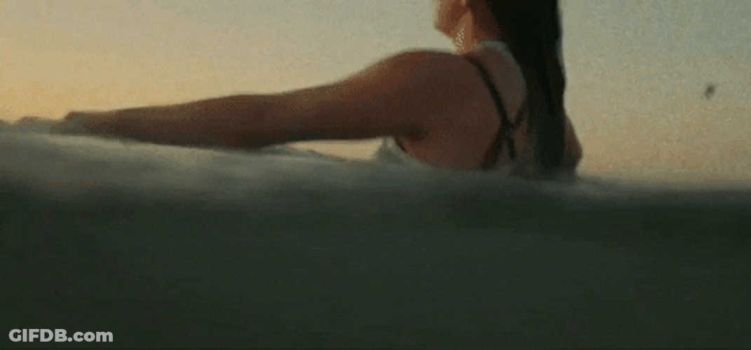 Floating Through The Blue Wave GIF