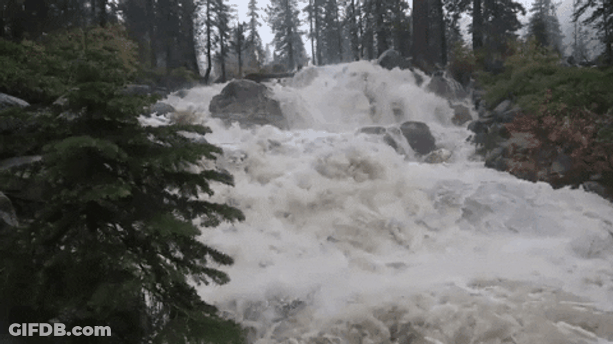 Flood Produced By Bomb Cyclone GIF