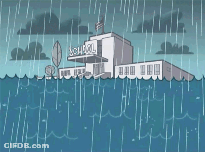 Flooded Fairly Odd Parents School GIF