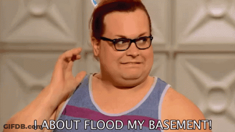 Flooded Ginger Minj Not Sure GIF