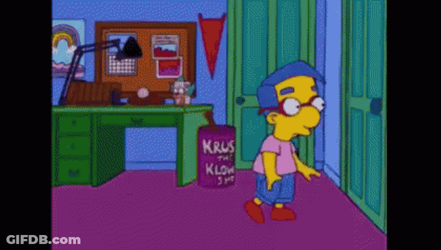 Flooded Milhouse Van Houten GIF