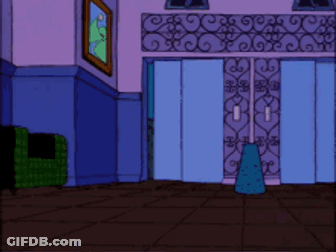 Flooding Blood On Simpsons GIF