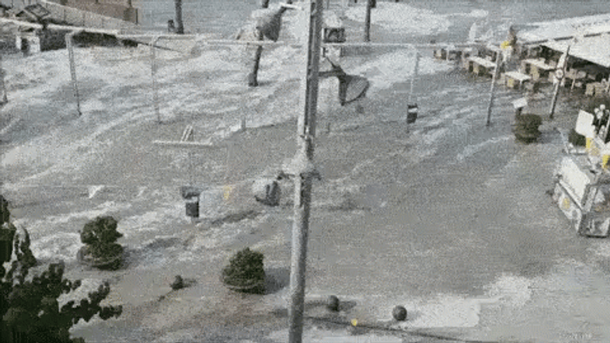 Flooding In The City GIF