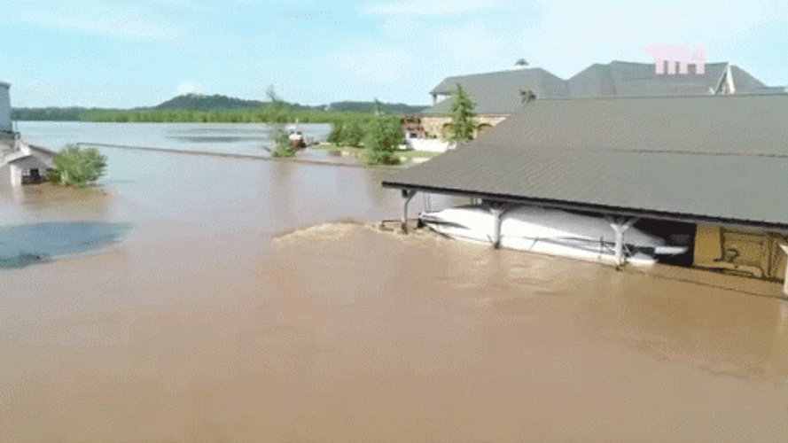 Flooding Soaked The Town GIF