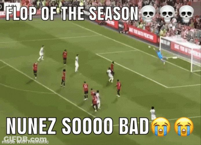 Flop Of The Season Darwin Núñez So Bad GIF