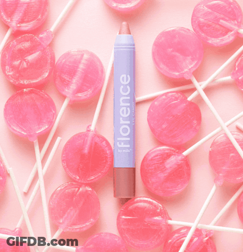 Florence Eye Candy On Pink Cotton Candy GIF