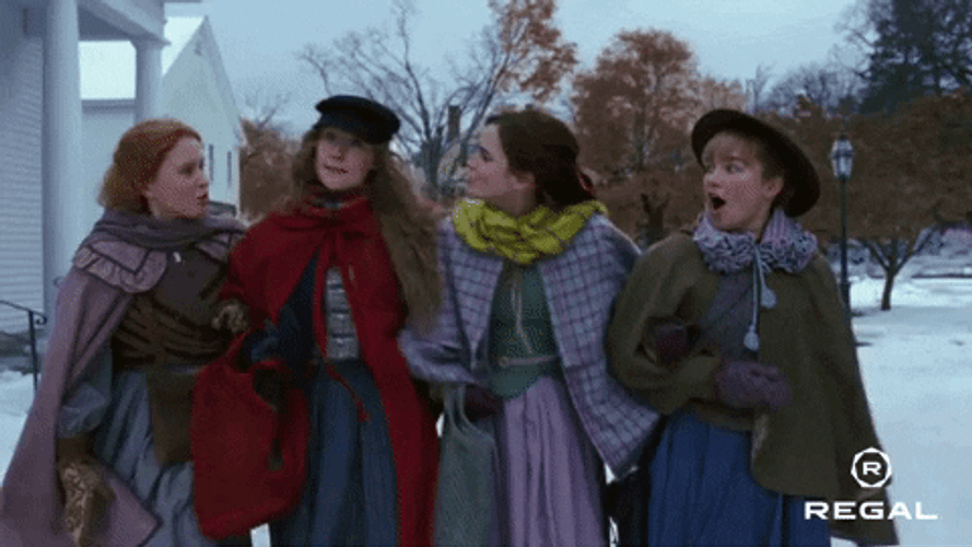 Florence Pugh Emma Watson Regal GIF