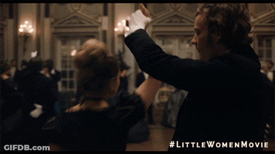 Florence Pugh Greta Gerwig Dancing GIF