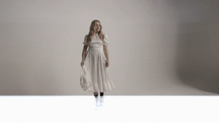 Florence Pugh Little Women Oscars Photoshoot GIF