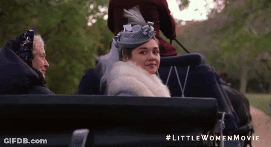 Florence Pugh Look Back Amy GIF