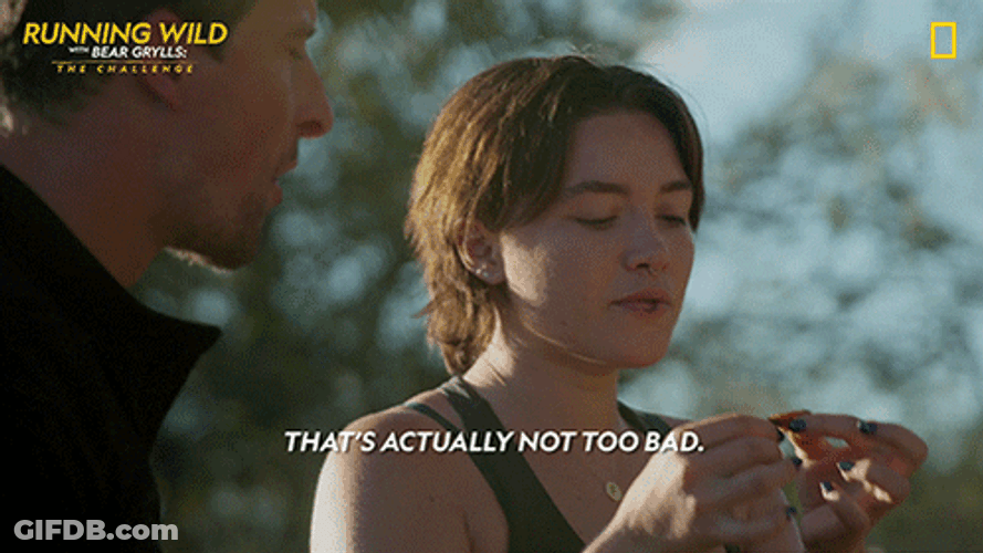 Florence Pugh Nat Geo Eating GIF