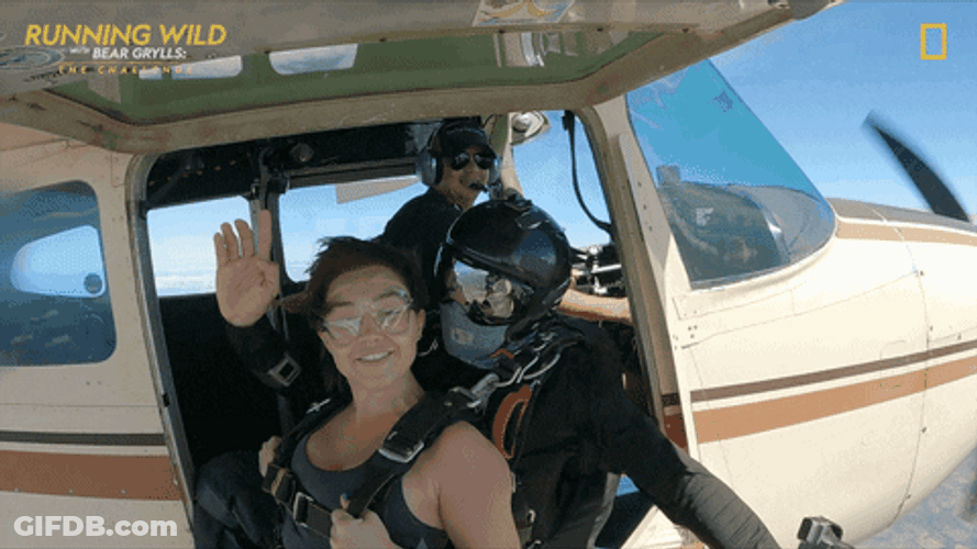 Florence Pugh Nat Geo Jump GIF