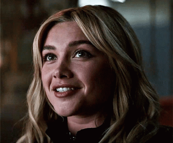 Florence Pugh Yelena Belova Smile GIF