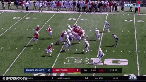 Florida Atlantic Vs Wisconsin Football Game GIF