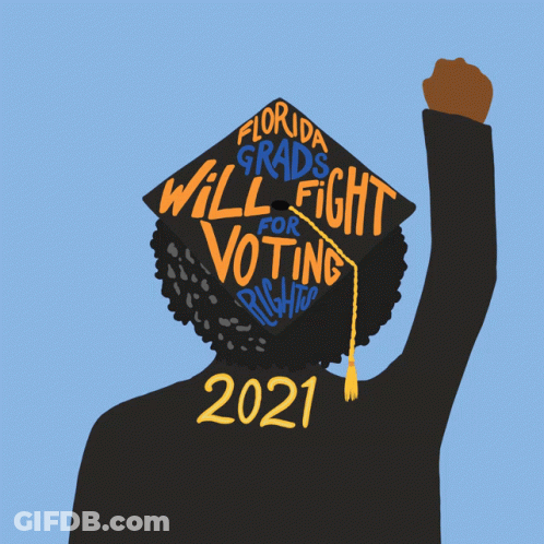 Florida Grad Woman Fighting For Voting Rights GIF