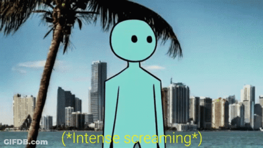 Florida Landscape Intense Screaming GIF