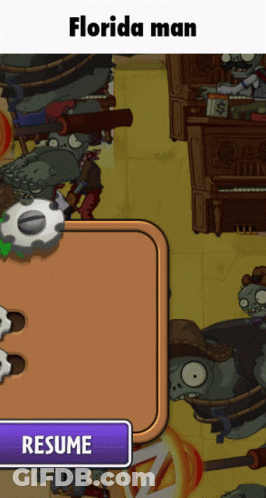 Florida Man Video Game Resume Button GIF